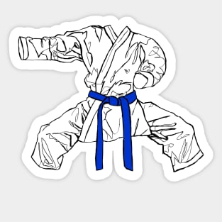 Martial Arts: Katate Gi Blue Belt Sticker